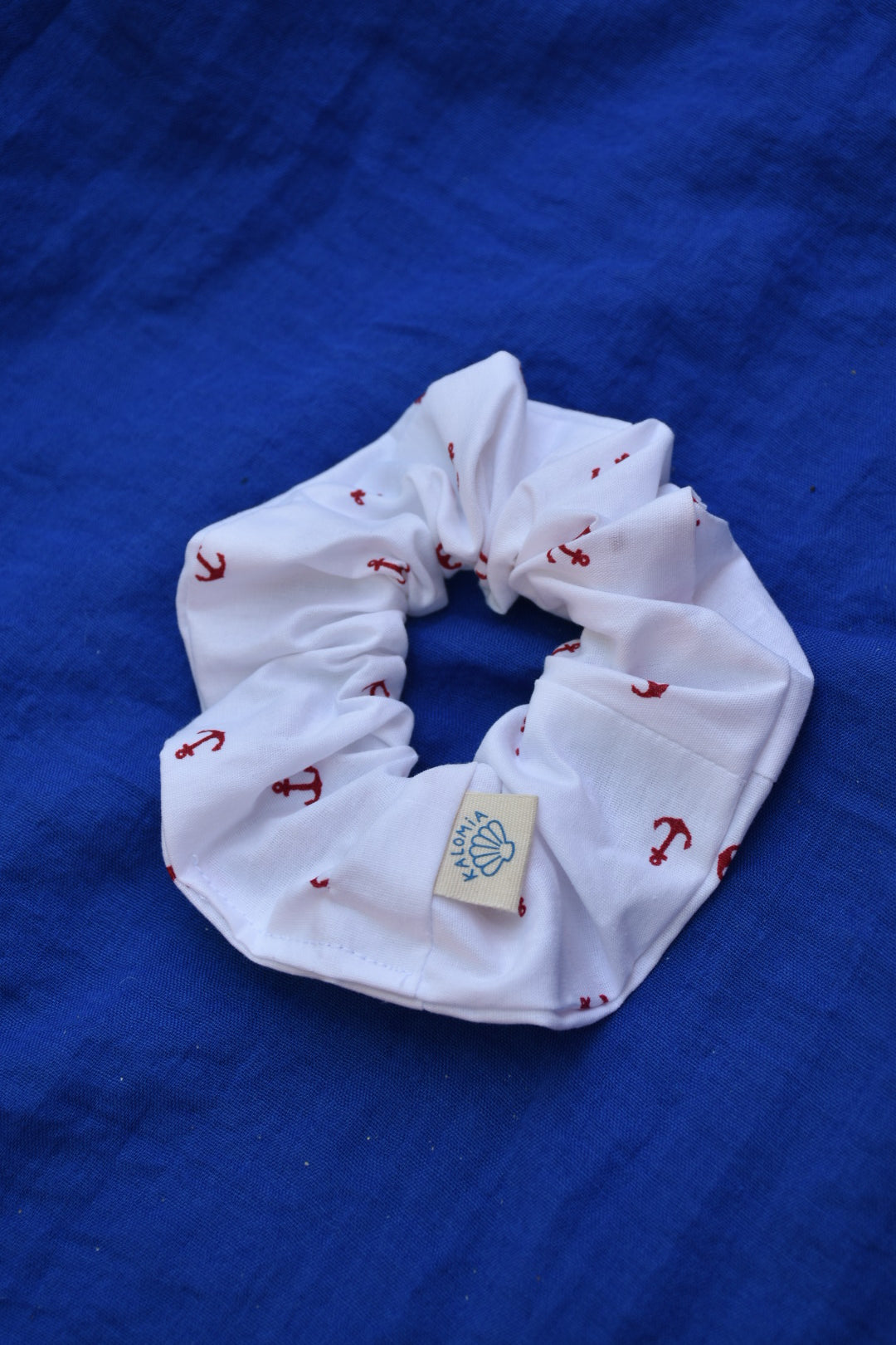 Chouchou ancre marine rouge