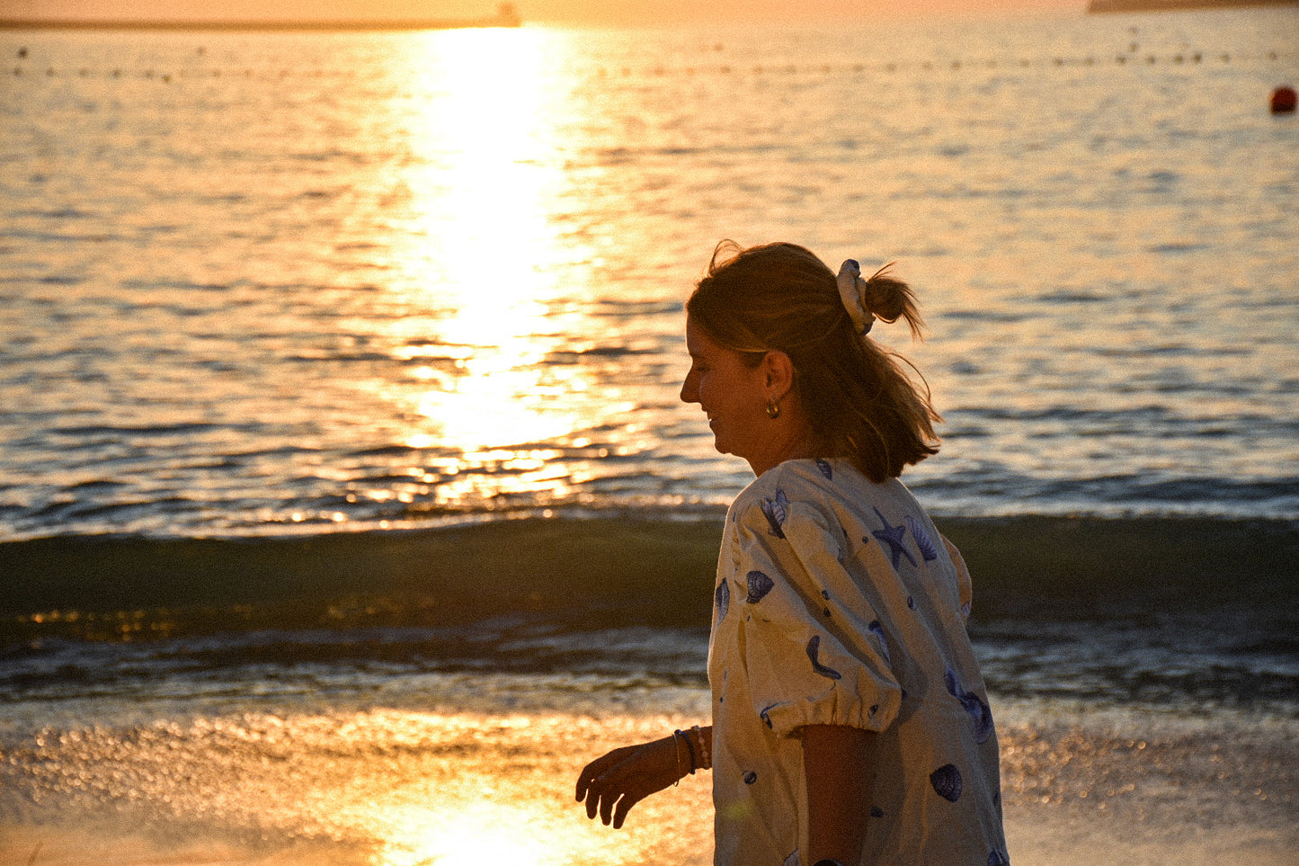 Blouse coquillages upcyclé