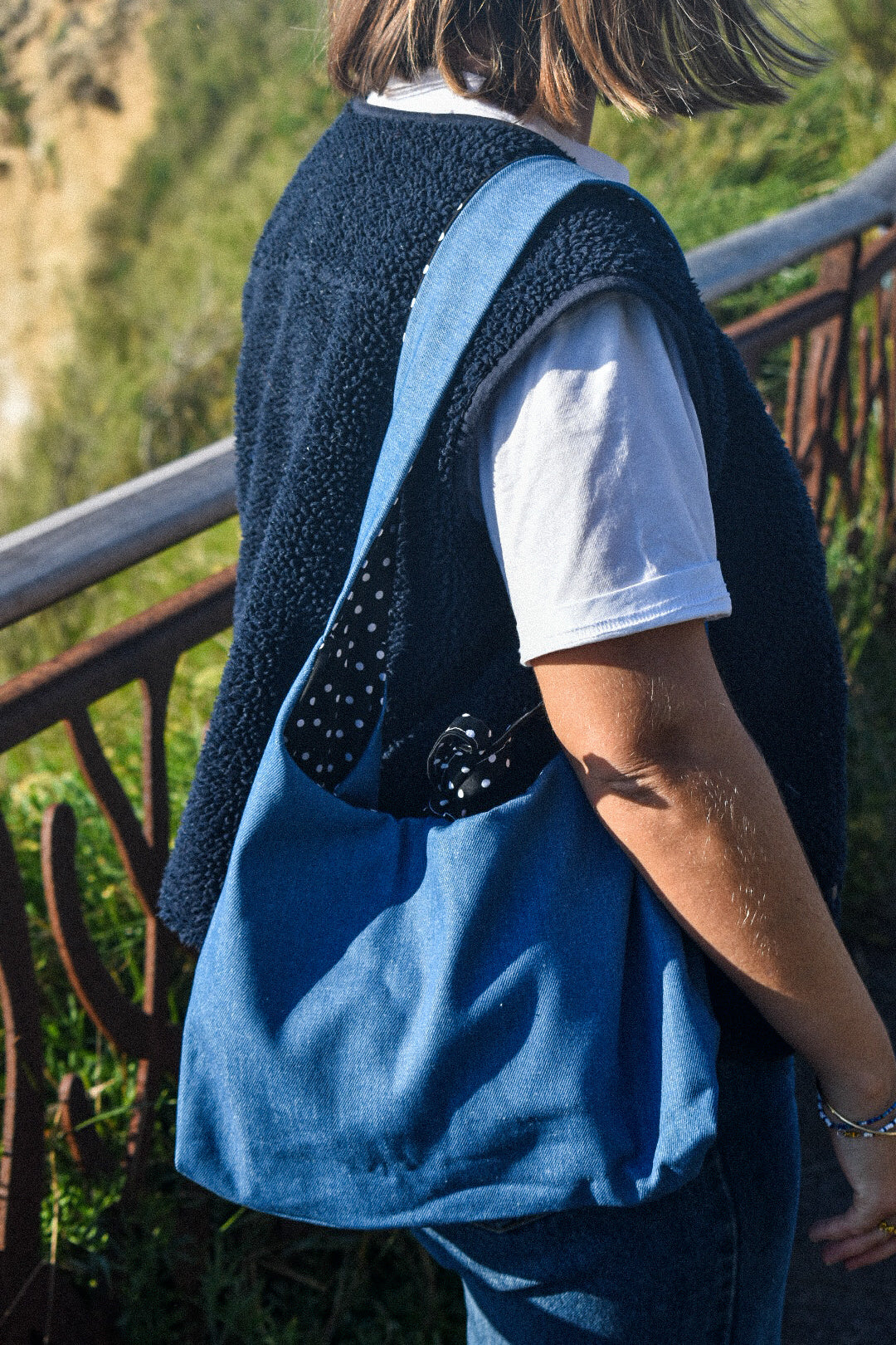 Le sac Starlette Réversibles Polka Dot & Jean