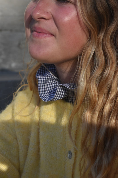 Col Victorien Vichy bleu