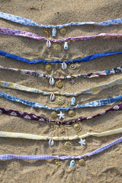Collier de l’océan fleurs - pièce unique