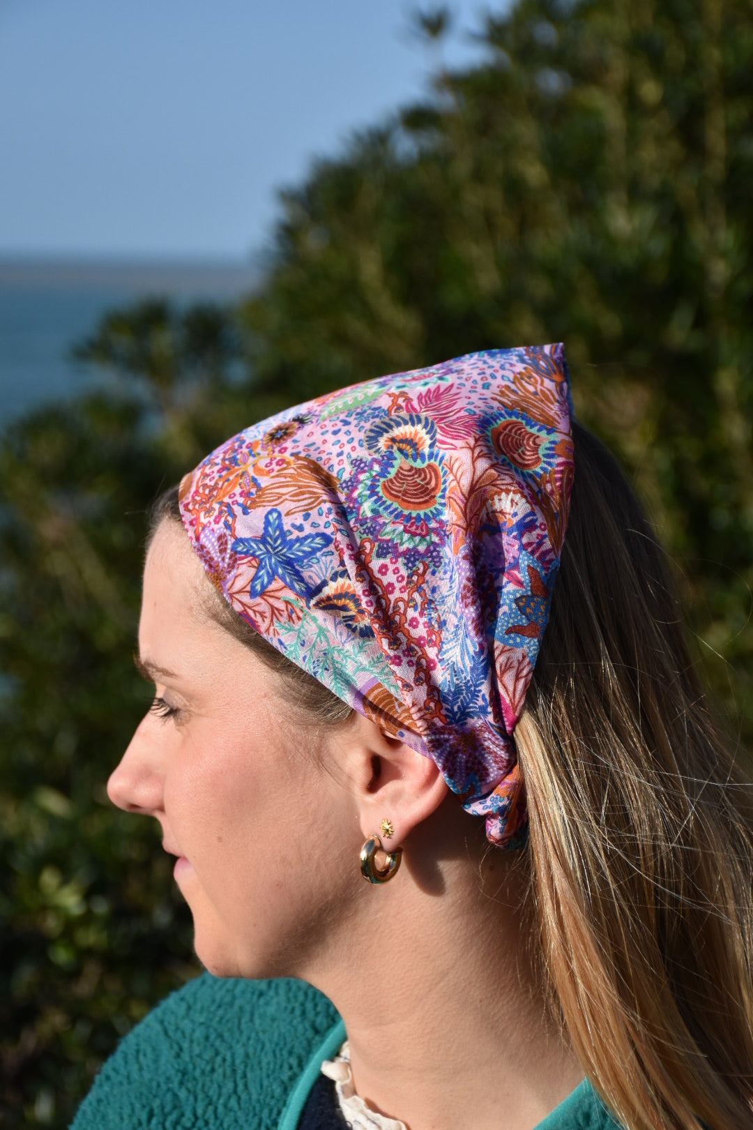 Bandana Ariel en soie
