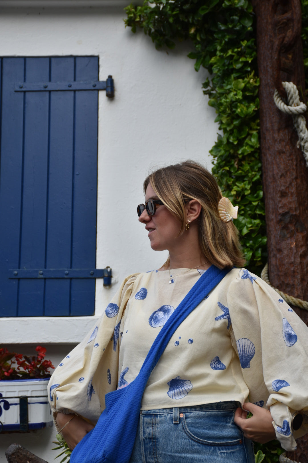Blouses coquillages manches longues Upcyclé