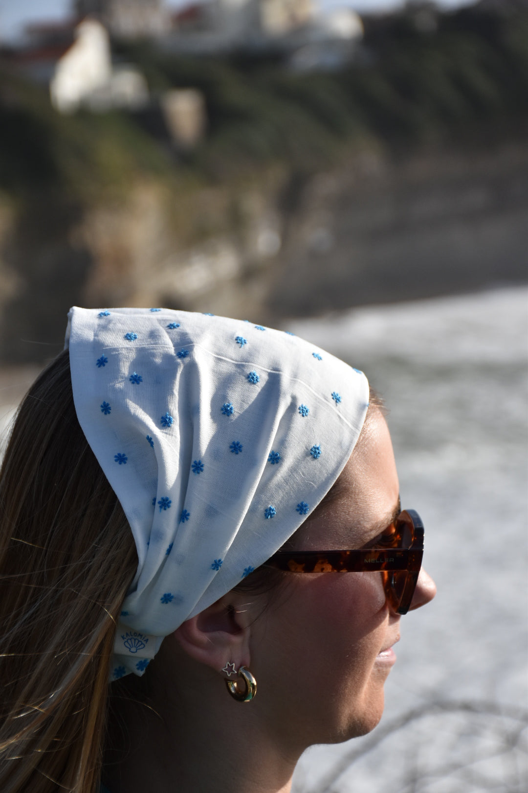 Bandana Fleurs Bleues