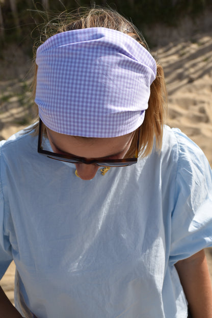 Bandana vichy Lilas
