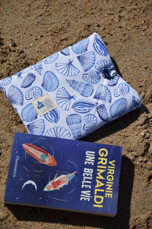 Pochette de livres Bleu Coquillages