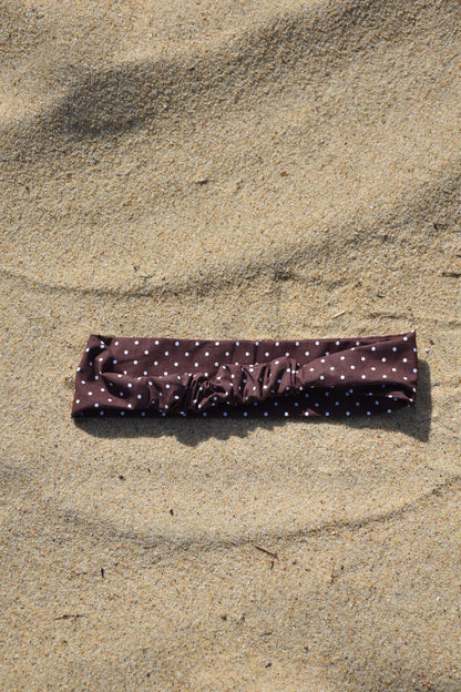 Bandeau Chocolat à pois