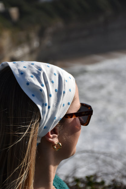 Bandana Fleurs Bleues