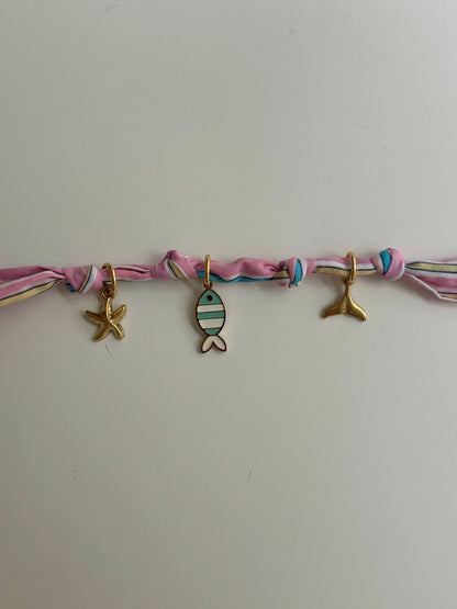 Bracelet de l’océan rose - pièce unique