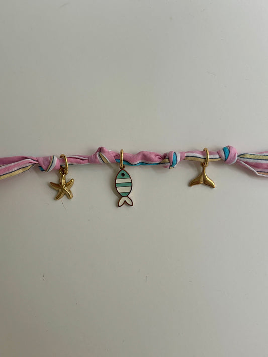 Bracelet de l’océan rose - pièce unique