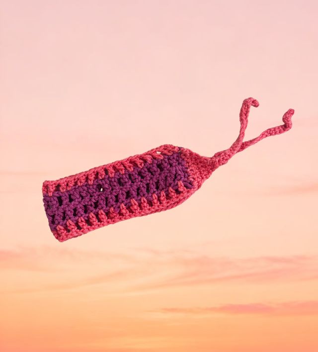 Bandeau crochet Bougainvillier et orange