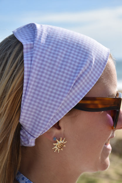 Bandana vichy Lilas