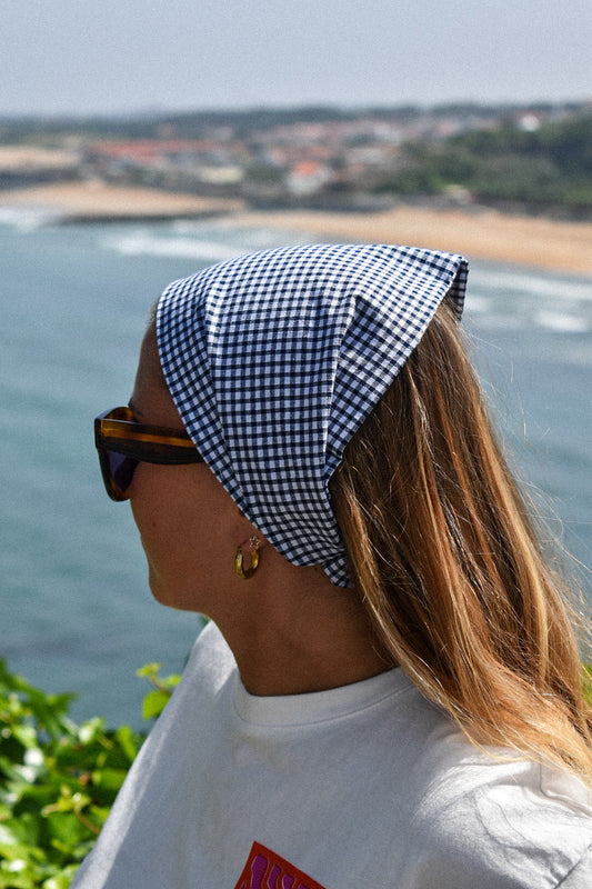 Bandana Laia - Vichy bleu