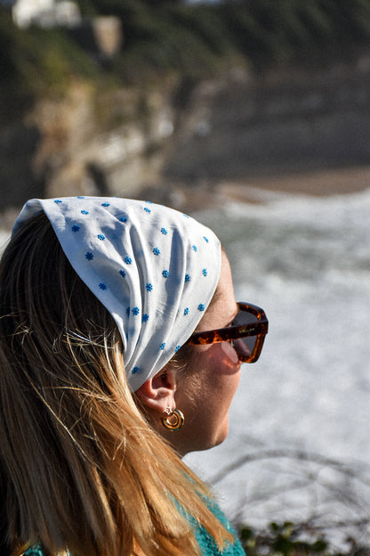 Bandana Fleurs Bleues
