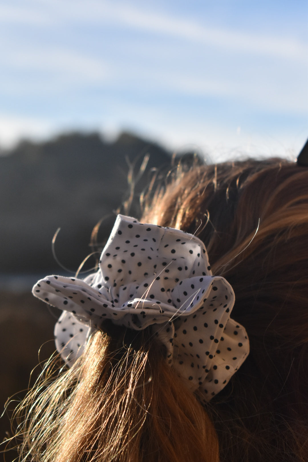 Chouchou froufrou à pois