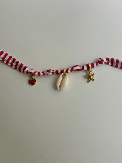Bracelet de l’océan rouge - pièce unique