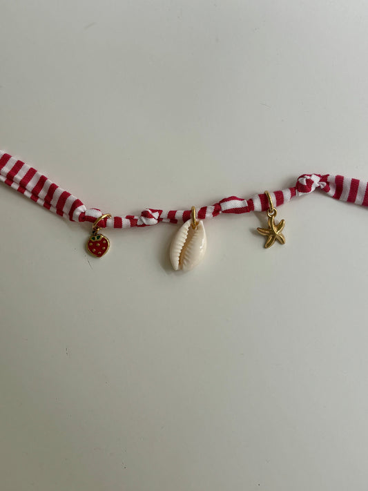 Bracelet de l’océan rouge - pièce unique