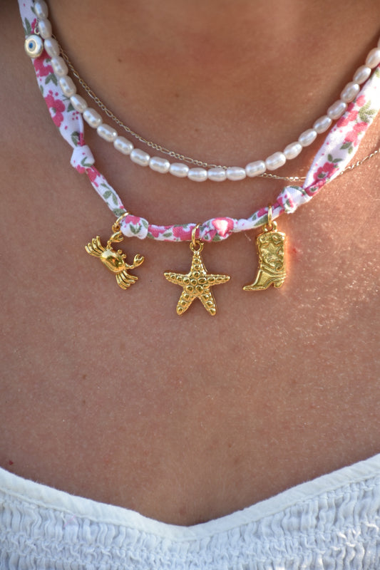 Collier de l'océan Flower - pièce unique