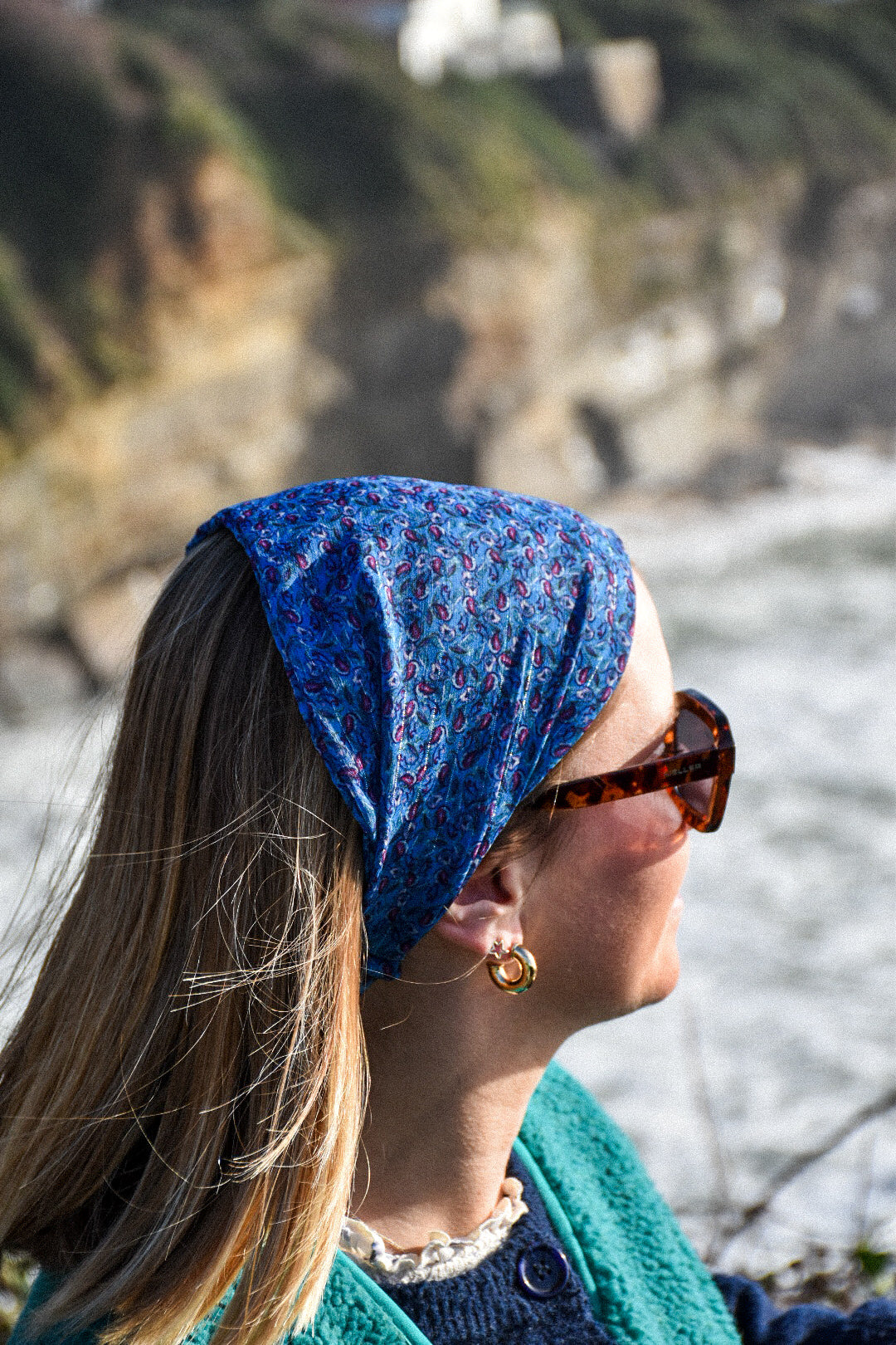 Le bandana Donna en soie 💙