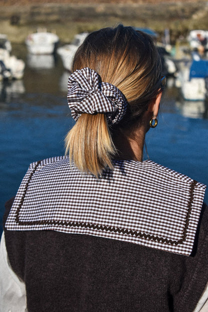 Chouchou froufrou vichy chocolat