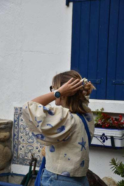 Blouses coquillages manches longues Upcyclé