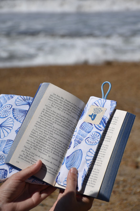 Marque-pages Coquillages bleu