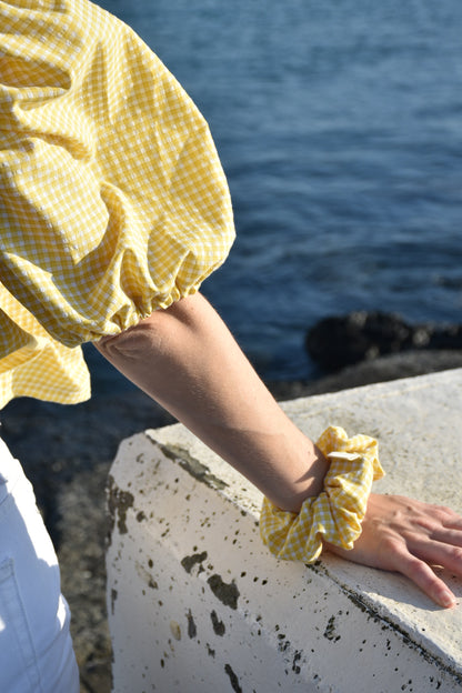 Blouse vichy jaune