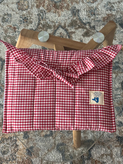 Pochette d’iPad vichy rouge