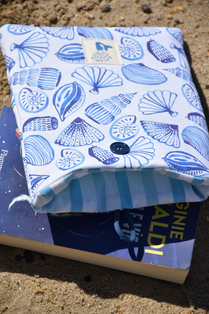 Pochette de livres Bleu Coquillages