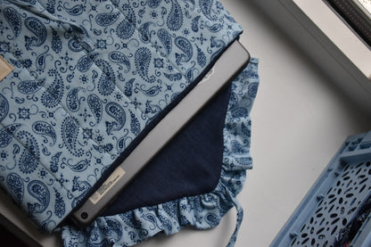 Pochette d’iPad - Cachemire bleu ciel