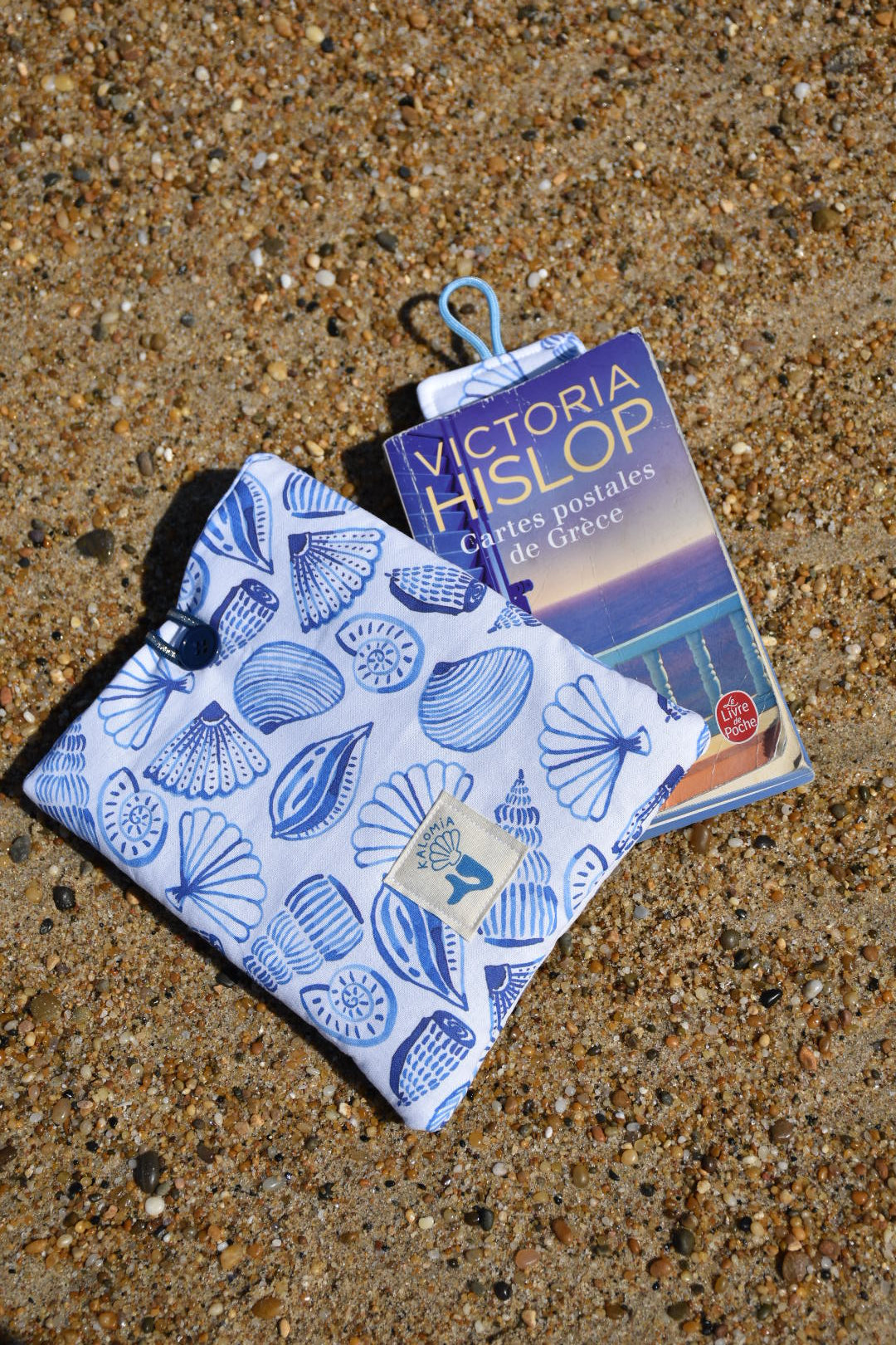Pochette de livres Bleu Coquillages