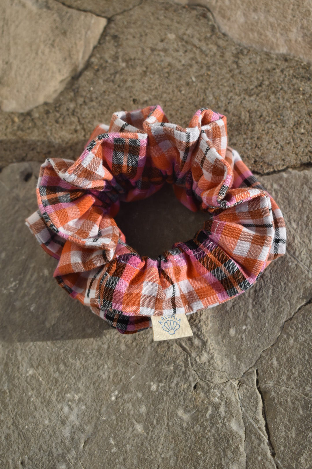 Chouchou froufrou vichy couleur