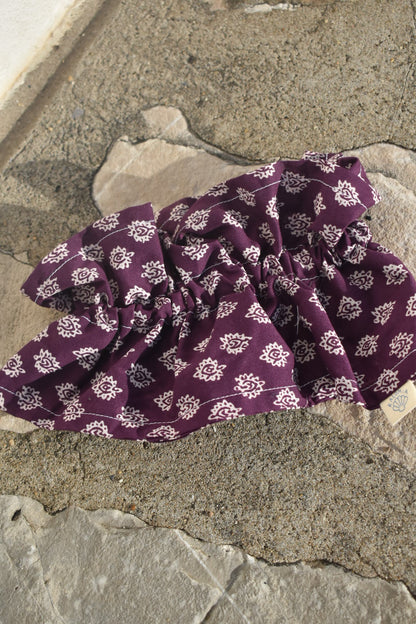 Col victorien Prune - modèle unique