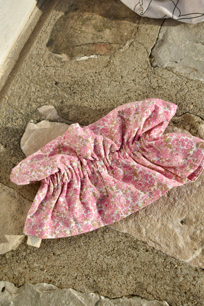 Col victorien upcylé fleurs - modèle unique