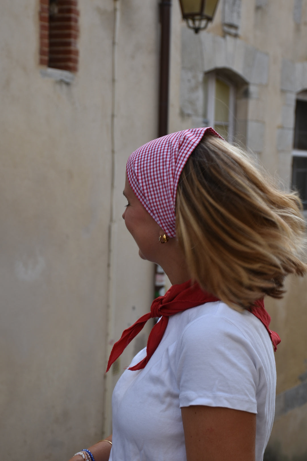 Bandana Baiona - Vichy Rouge