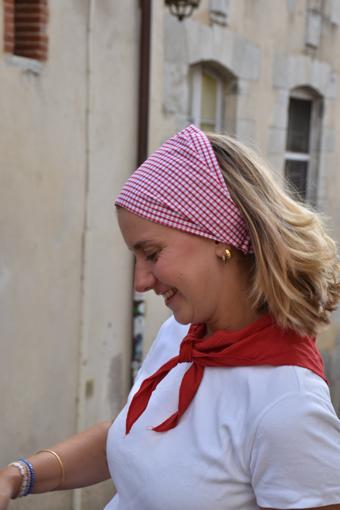 Bandana Baiona - Vichy Rouge