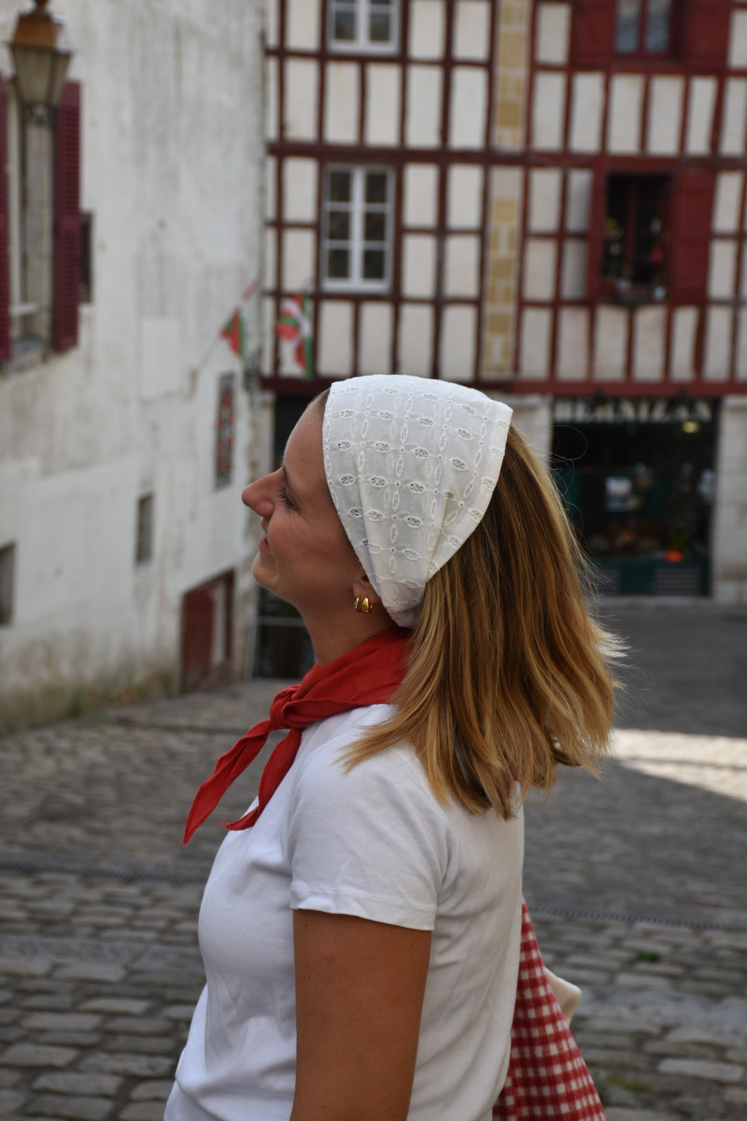 Bandana Blanco - blanc broderies