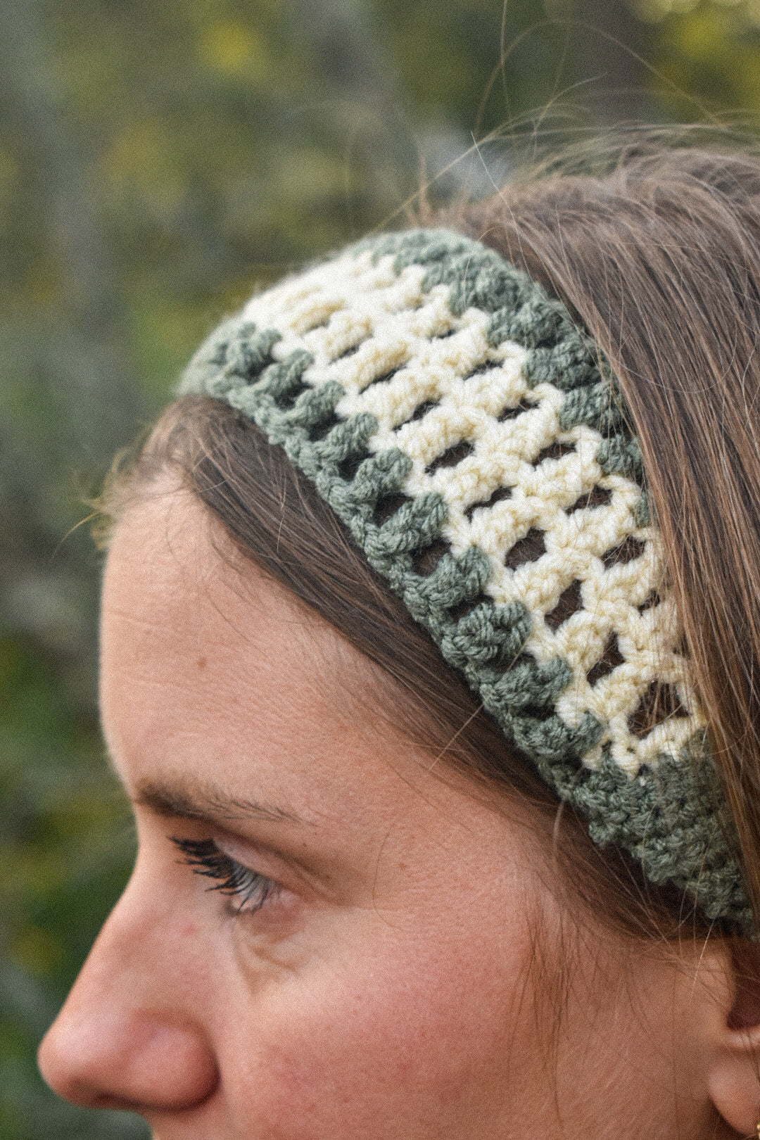 Bandeau Crochet Kaki Beige