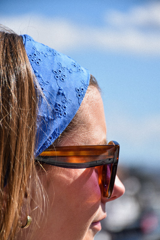 Bandeau Maia - Bleu Broderies