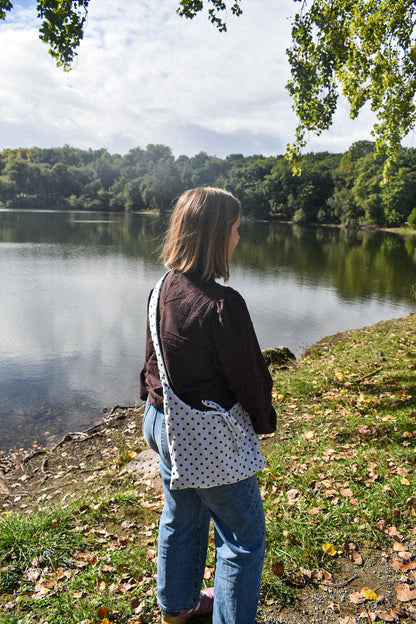 Le sac Perlette Réversible Polka Dot & Jean