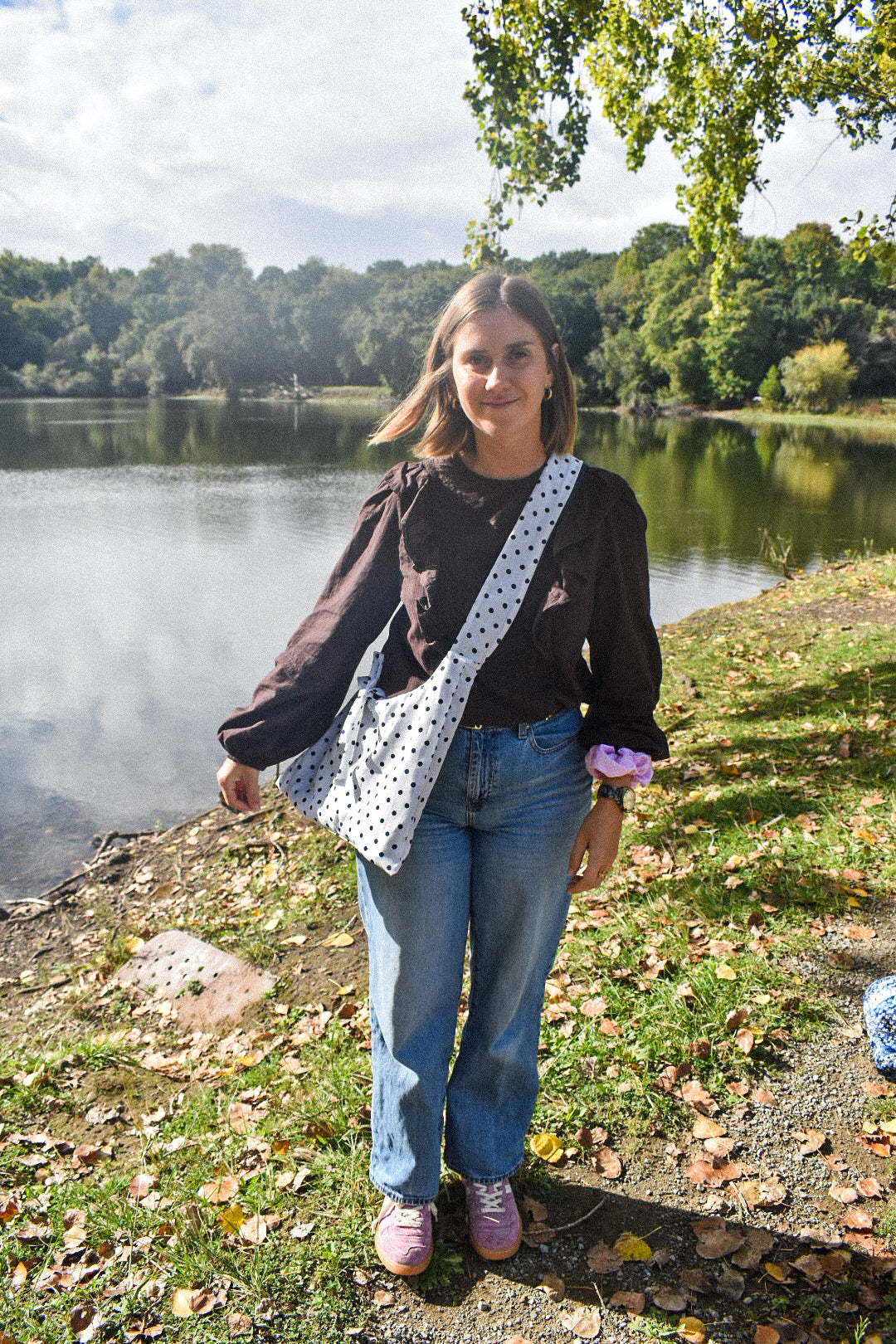 Le sac Perlette Réversible Polka Dot & Jean