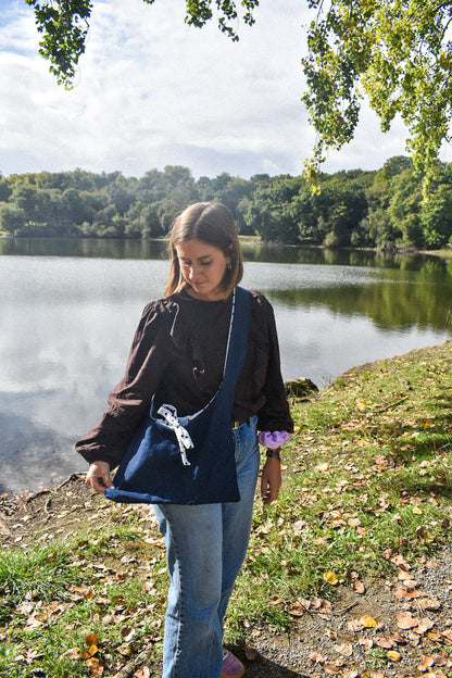 Le sac Perlette Réversible Polka Dot & Jean