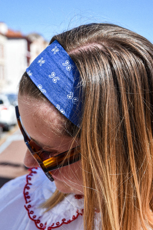 Bandeau Bandana Bleu