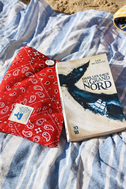 Pochette de livres Bandana Rouge - Format Poche
