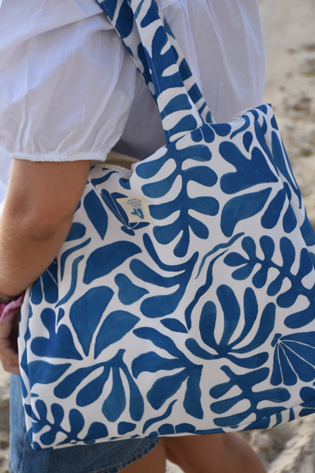 Sac de plage Riviera bleu - pièce unique