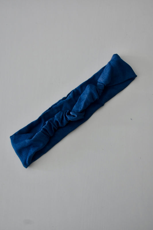 Bandeau denim bleu