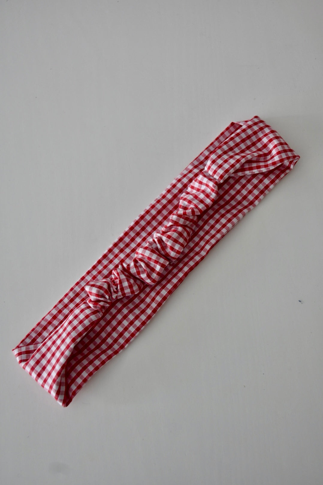Bandeau vichy rouge