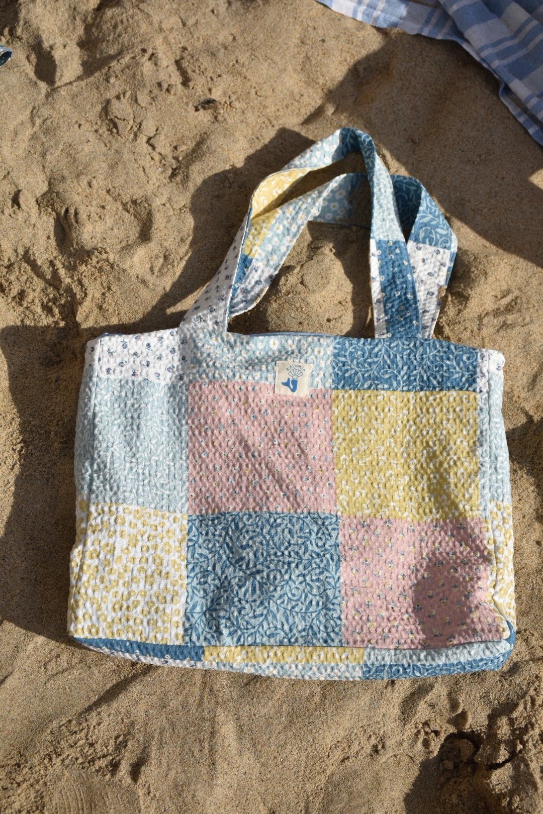 Sac de plage Patchwork Pastel