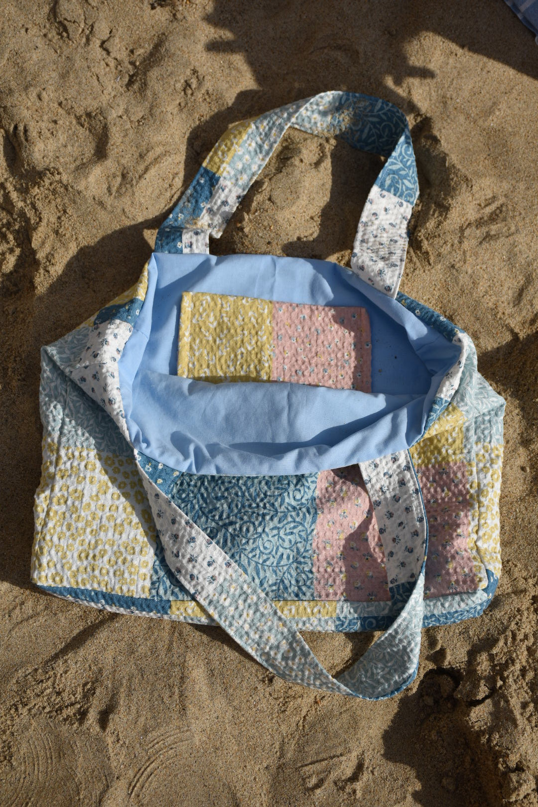 Sac de plage Patchwork Pastel