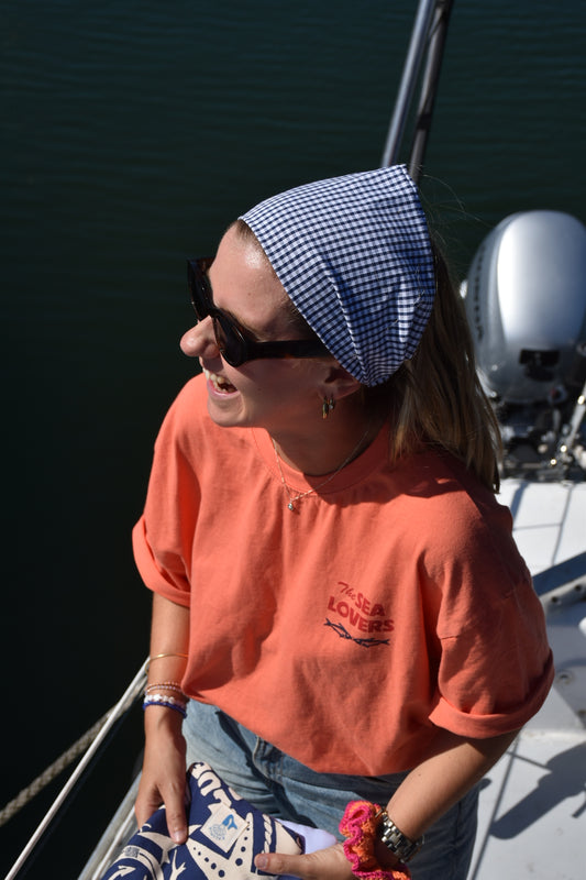 Bandana Laia - Vichy bleu